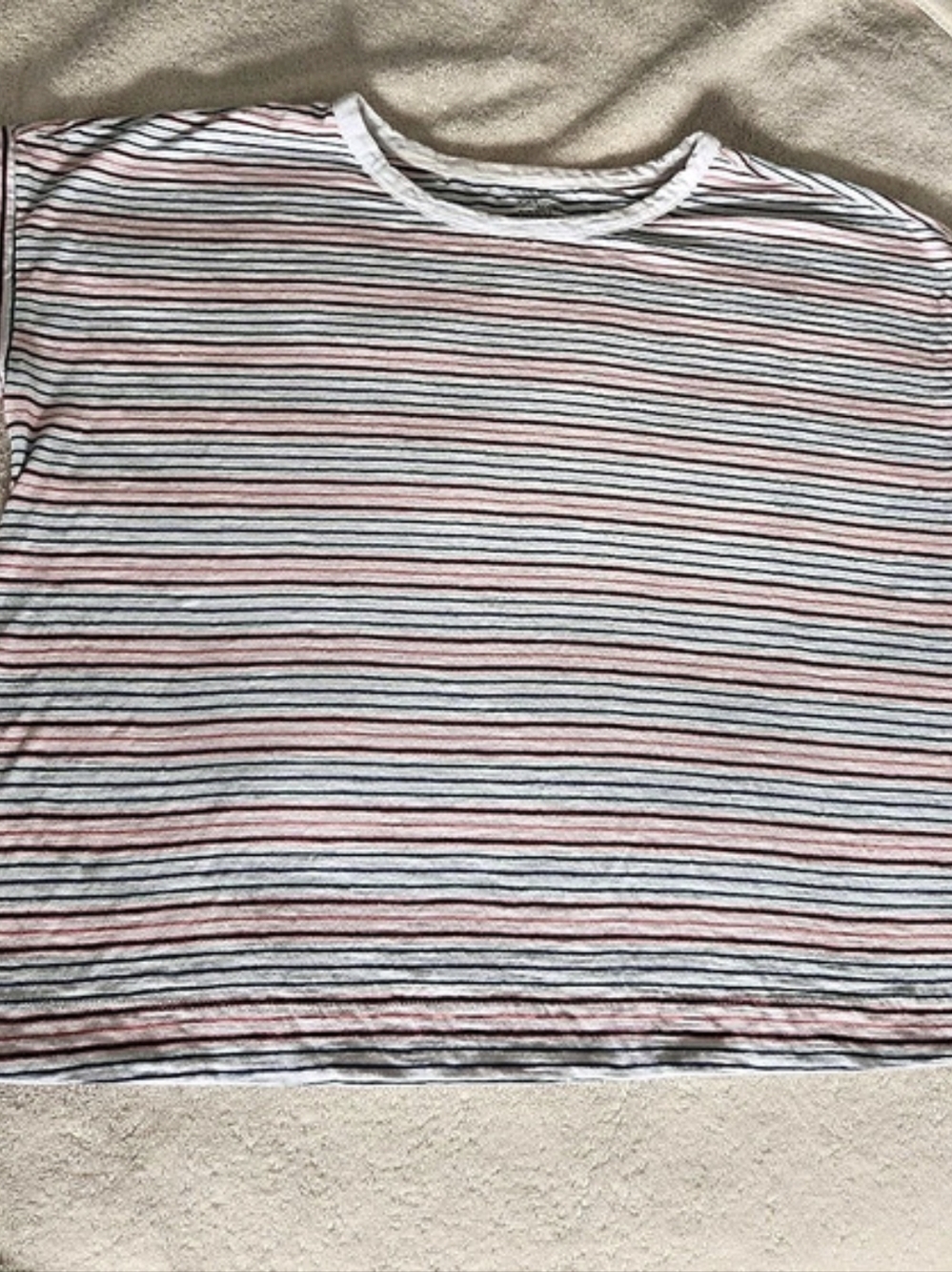 Striped Cotton Short Sleeve Tee, Lands End